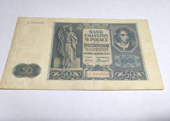 Banknot 50 zł 1941 rok seria E