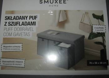 Pufa składana z szufladami Nowa