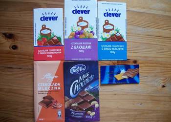 6 OPAKOWAŃ PO CZEKOLADACH