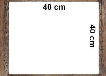 Ramka dębowa na zdjęcie plakat 40x40