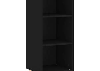 Szafka czarna 345x325x90 cm materiał drewnopochodny WM-828717