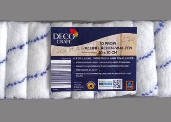 Deco Craft Zestaw 10 wałków malarskich w opakowaniu