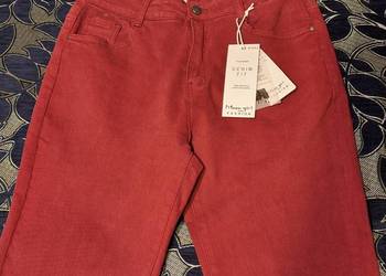 Nowe jeansy elastyczne M L w kolorze bordo