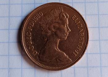 2 PENSY ( NEW PENCE ) 1980 ROK - WIELKA BRYTANIA