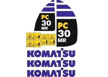 Naklejki oklejenie naklejka - KOMATSU PC30MR Zamiennik