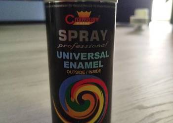 Czarny spray mat do metalu, drewna, plastiku 400 ml