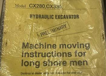 Instrukcja przenoszenia koparka hydrauliczna CASE CX130 CX160 CX210 CX240