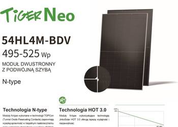 Panele fotowoltaiczne Jinko 510W Bifacjal JKM510-54HL4M-BDV