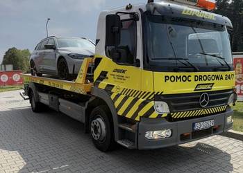 Pomoc drogowa holowanie 24/7 transport maszyn laweta