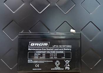 788x645x112 Akumulator żelowy GROM 12V 12Ah LP12-12