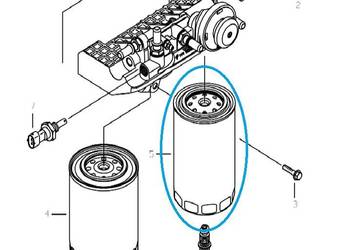 Wstępny filtr paliwa, wkład IVC / LS Tractor /  40348964