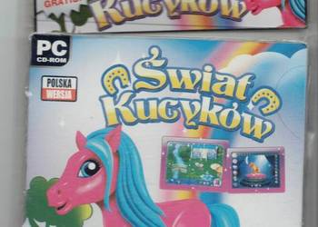 ŚWIAT KUCYKÓW PC CD-ROM GRA DLA DZIECI POLSKA WERSJA KUCYKI PONIES NOWY