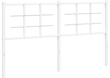 Metalowe wezgłowie białe 160 cm WM-355645