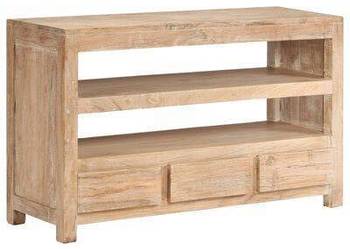 Szafka pod TV, drewno akacjowe, 90 x 30 x 55 cm, jasnobrązowa（246103）