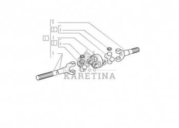New Holland T6010 T6090 T6070 Wałek długi widełek 733.00mm 5197765