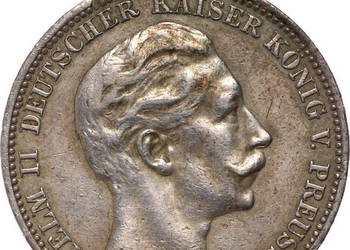 Moneta Niemcy, Prusy, Wilhelm II, 3 marki 1912 A (K59)