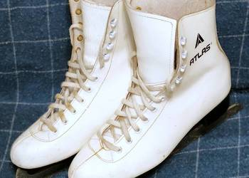 Łyżwy figurowe rozmiar 39,0 wkładki 24,5 cm. Skóra naturalna