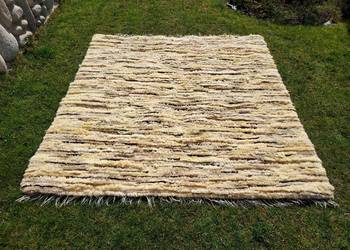 Dywan ze Skór Owczych Naturalnych 200x200 cm Dywan Wełniany