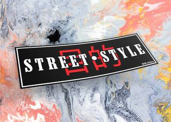 Naklejka K13 + STREET 20 x 6,5 cm drift slap
