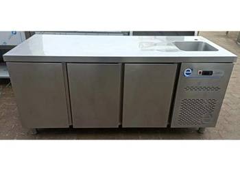 Stół Chłodniczy 3 Drzwi + Zlew - 179/70/85 cm - S 1421.O