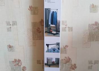 NAJTANIEJ Stojak Na Ubrania Wieszak Pojedynczy Reling Półka