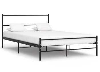 Łóżko Metalowe Czarne Rama Łóżka Ze Stelażem 120 x 200 cm WM-284690