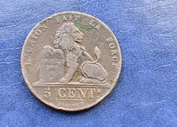 Stare monety 5 cent 1850 Belgia