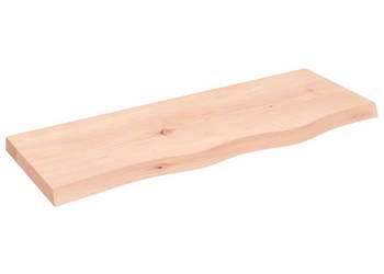 Półka 80x30x(2-4) cm surowe lite drewno dębowe WM-363543