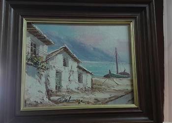 Obraz rękodzieło drewniana rama Obraz rękodzieło drewniana rama