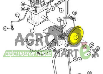 3228651R91, 897496H1, 3228651R1 KOŁO PASOWE CNH