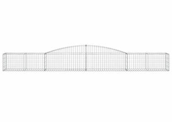 Kosze gabionowe 8 szt 400x50x40/60 cm galwanizowane żelazo WM-3146963