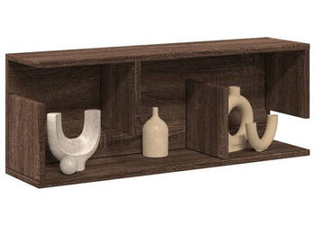 Półka ścienna 80x20x30cm brązowy dąb materiał drewnopochodny WM-854838
