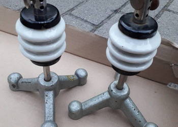 Izolatory Słupek Holtza ,Pomoc szkolna.Loft industrial Podstawa lampy