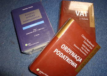 KODEKS SPOŁEK HANDLOWYCH, Komantarz do VAT, Ordynacja Podatk