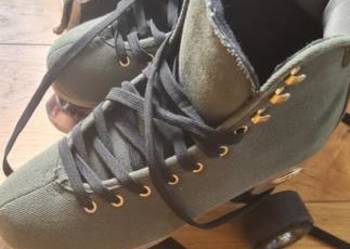 Wrotki coolslide zielone khaki 39