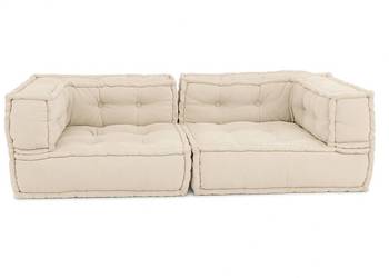 Sofa modulowa niska do środka bądź na zewnątrz  kolor kremowy