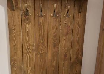 Wieszak drewniany styl rustykalny