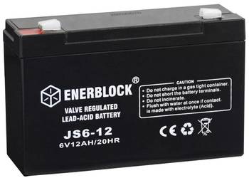 Akumulator 6V 12Ah ENERBLOCK AGM JS6-12
