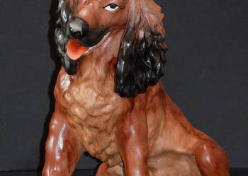 Porcelana Nofi, pies Cocker, biskwit 3 kolory, do kolekcji