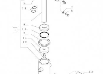 New Holland T6010 Głowica cylindra 87392367