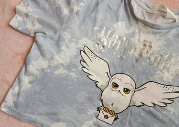 Błękitny crop top Harry Potter r. XS 146-152