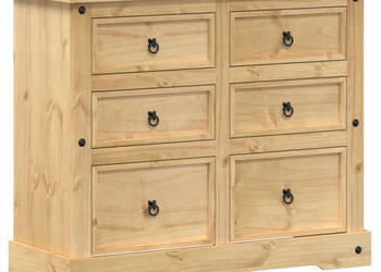Komoda Corona 110x43x91 cm lite drewno sosnowe WM-4005676