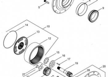 New Holland T6090 T6070 Koło zębate koronowe assembly, planetary 281985A1