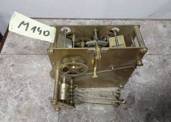 M140 Mechanizm starego zegara Lauffer W1 kwadransowy bufetowy kominkowy