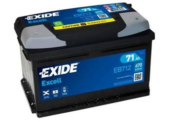 Akumulator 71Ah 670A Exide Excell  EN PRAWY PLUS