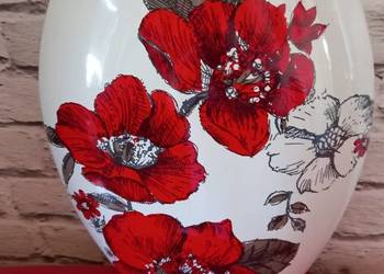 Wazon porcelana ręcznie malowany
