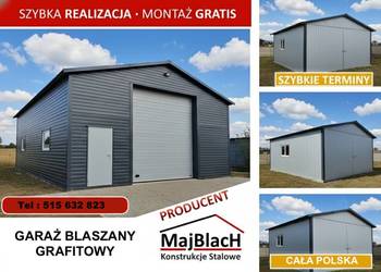 Garaż Blaszany Dwuspadowy/Wiata Stalowa/Konstrukcja Stalowa –Maj-Blach