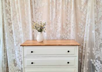 Komoda komódka jasna drewniana biała sosnowa prowansalska rustykalna DOWÓZ