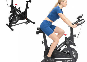 Rower treningowy cardio domowy stacjonarny Bauerkraft koło zamachowe 4kg b…