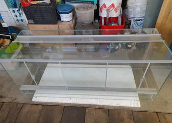 szklane terrarium 120x40x50 oietlenie led dla boa pytona żółwia jaszczurki
